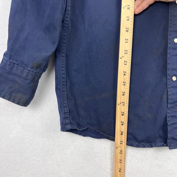 Rasco L FR Fire Resistant Light Snap Up Navy Men's Utility Work Wear NR755 CAT2 - Picture 14 of 14